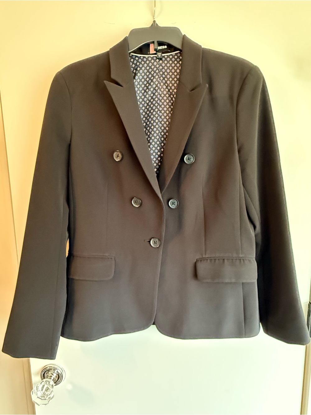Express Black Double-Breasted Women's Blazer